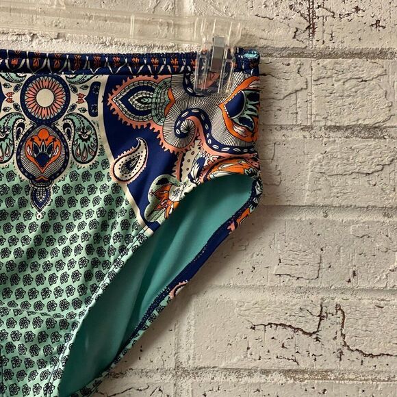 Gibson Paisley Modest Swim Suit Bottom Medium - Picture 2 of 10